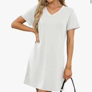 Ivory V-Neck dress